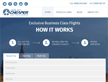 Tablet Screenshot of letsflycheaper.com